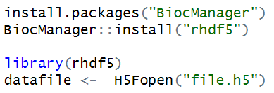hdf5 File R Code