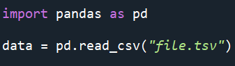 tsv File python Code