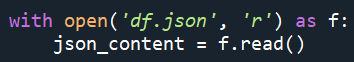 JSON Python Code