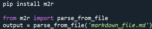 Markdown File python Code