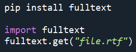 RTF File python Code