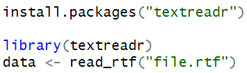 RTF File R Code