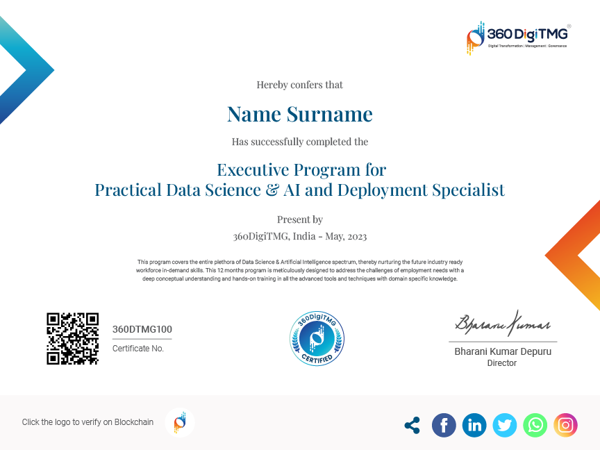 professional certification program in data science and ai