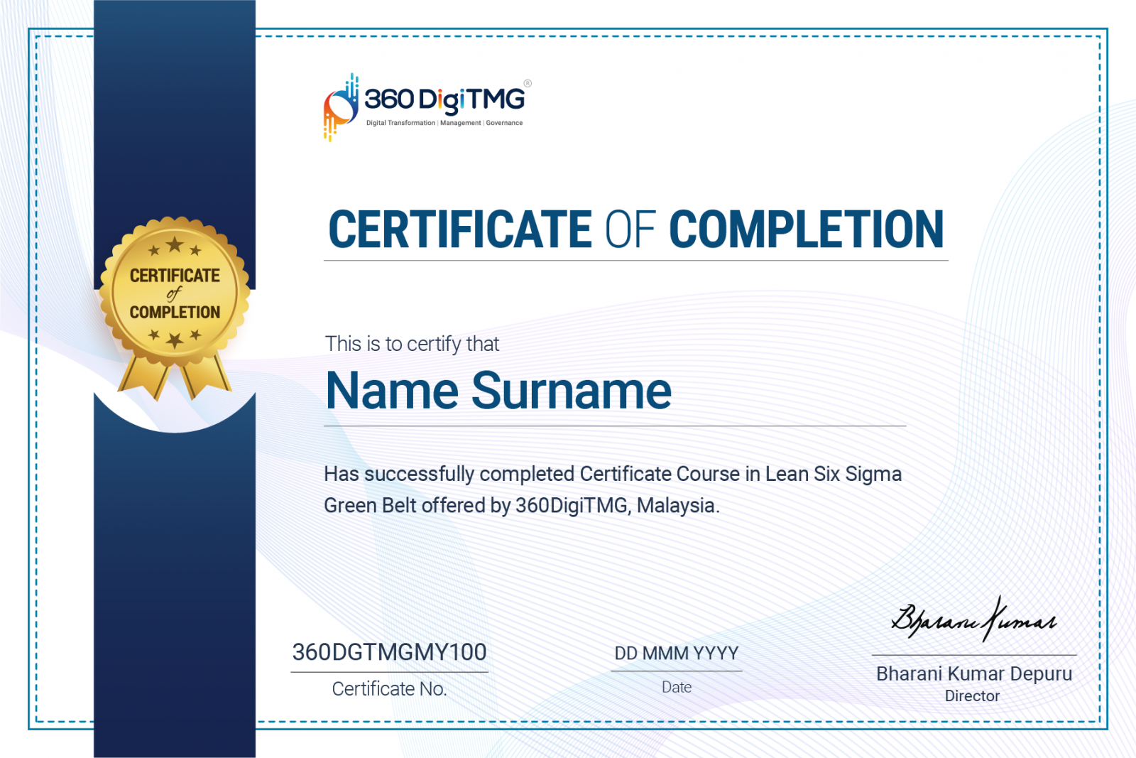 Lean Six Sigma Green Belt Training course certification - 360digitmg