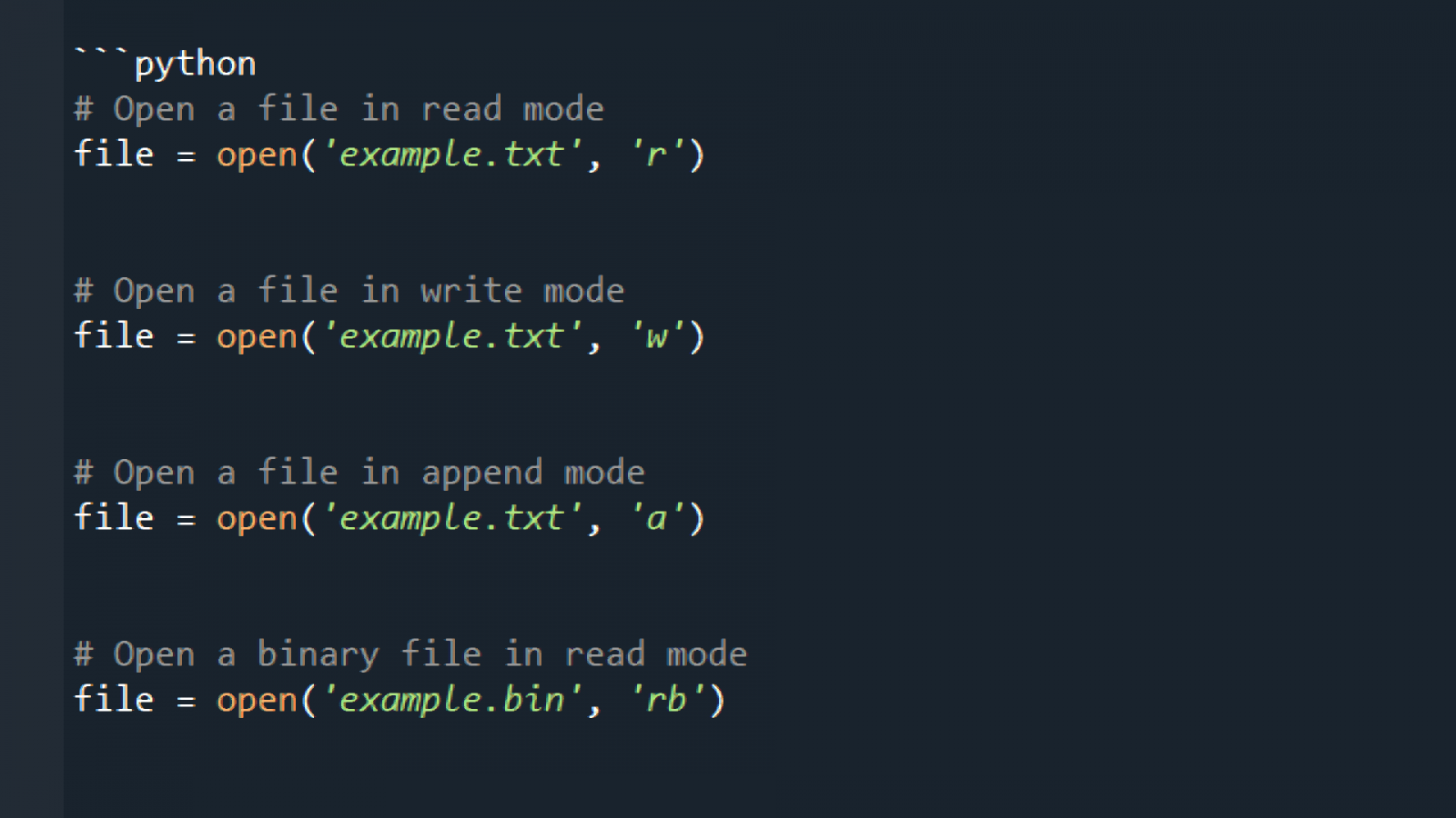 file handling in Python