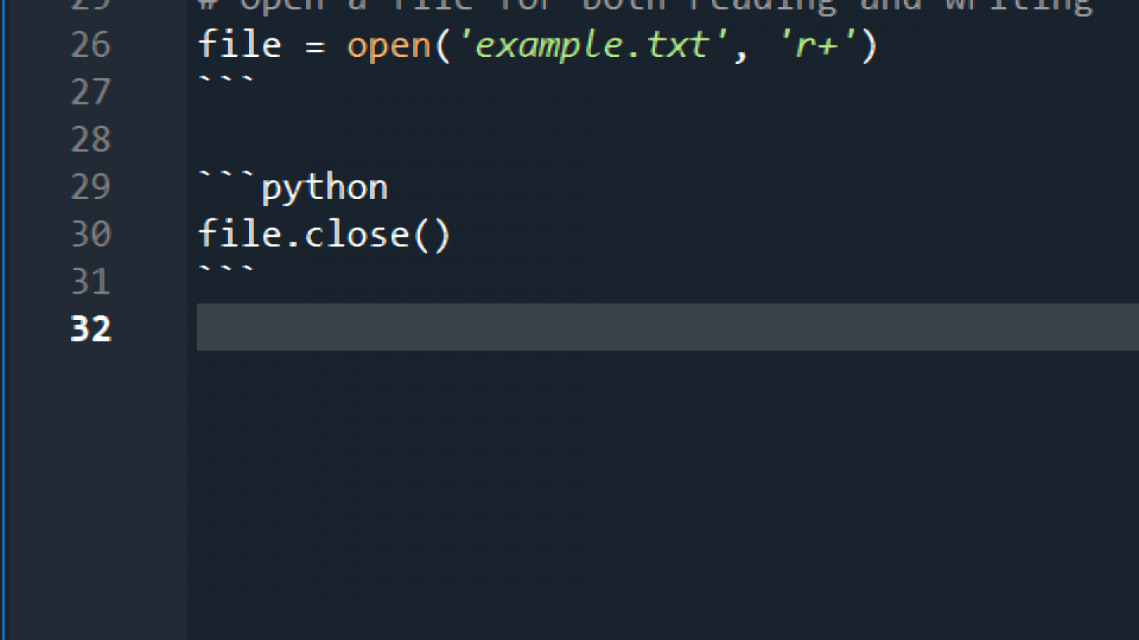 file handling in Python