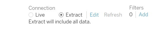 Live Vs. Extract - Tableau