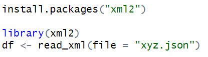 XML R Code
