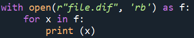 DIF Python Code