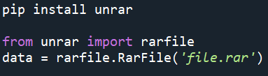 RAR Python Code