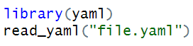 YAML R Code