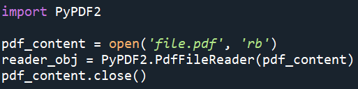 PDF Python Code