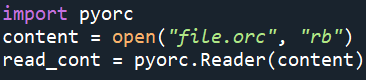 ORC Python Code