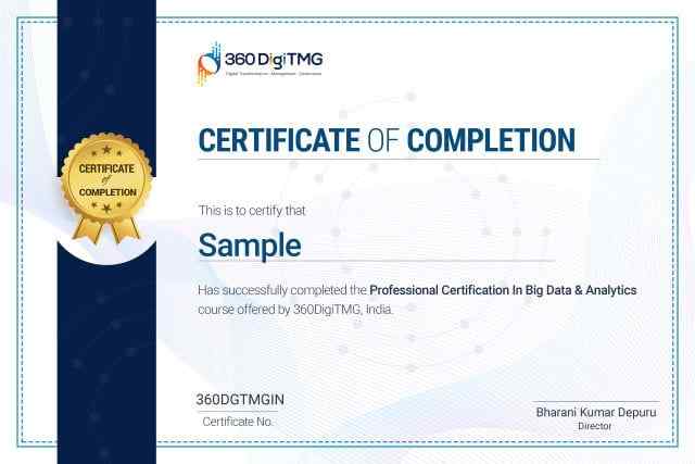 professional big data & analytics training certification - 360digitmg