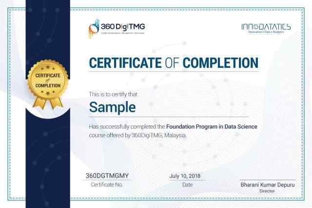 data science foundation certificate course - 360digitmg