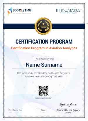 Aviation analytics course certification - 360digitmg