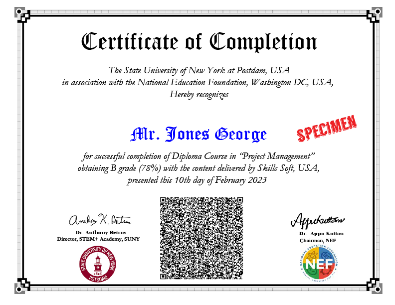 pmp certification - Suny