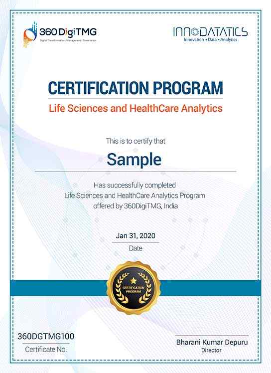 healthcare analytics certification  in Anna Nagar - 360digitmg