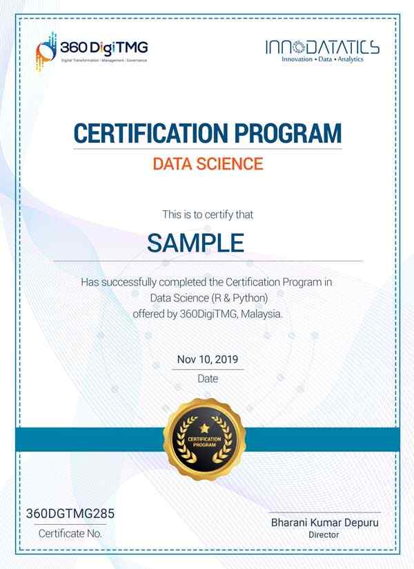 data science certification - 360digitmg