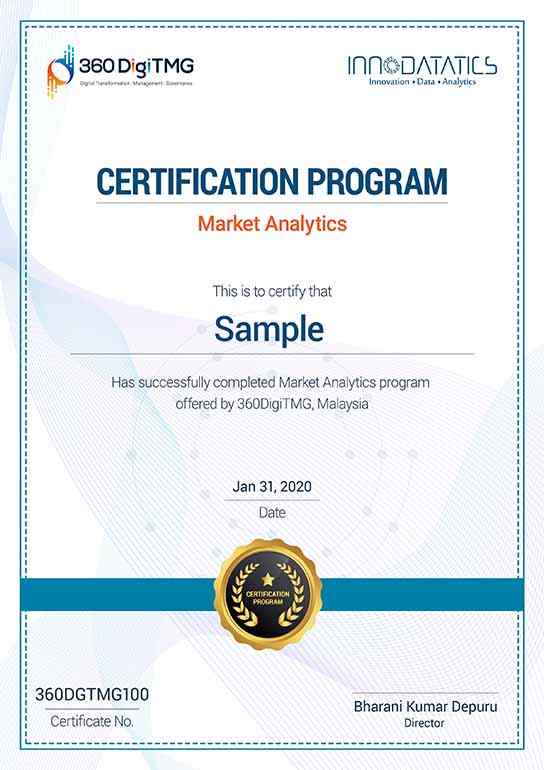 marketing analytics certificate course - 360digitmg